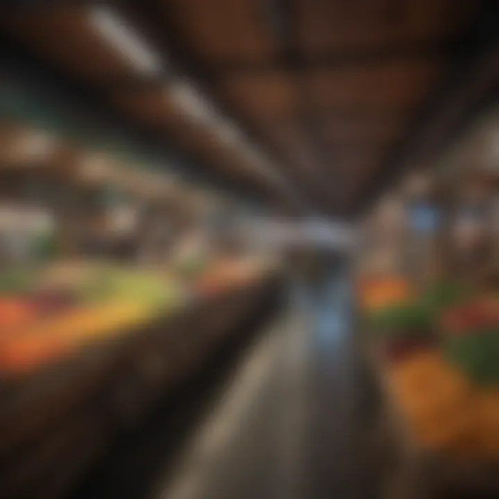 A vibrant local market illustrating cost of living dynamics