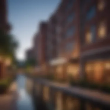 Stunning view of the Pearl Brewery location highlighting urban living