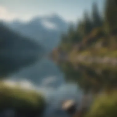 Natural Beauty Surrounding Seattle Scenic landscape featuring mountains and a tranquil lake