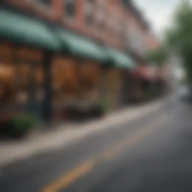 Vibrant streets of Quincy filled with local shops and eateries