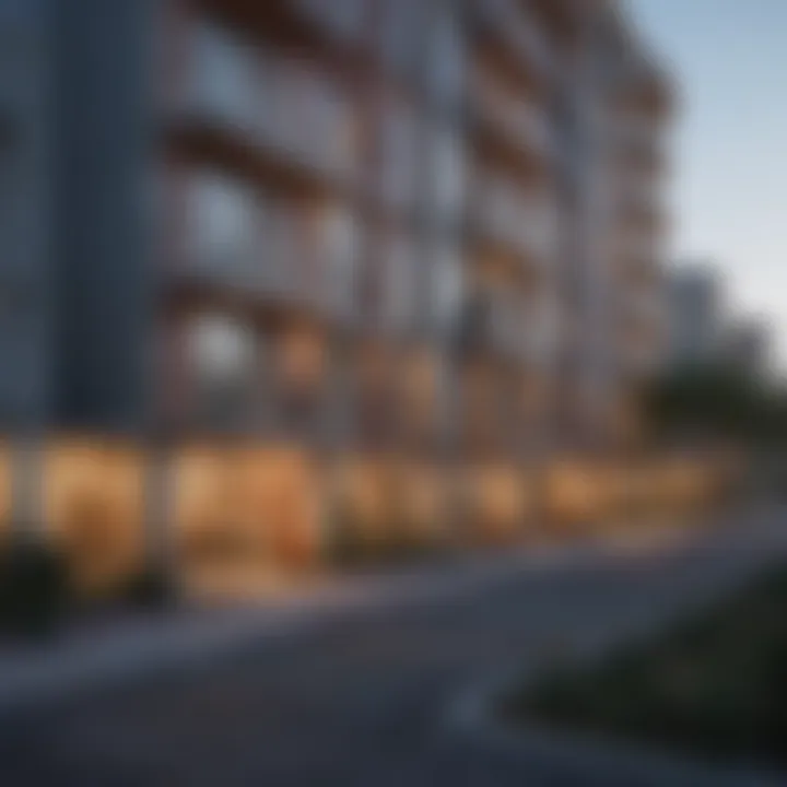 Vibrant community atmosphere surrounding Echo Apartments