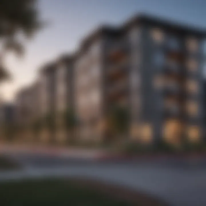 Modern apartment complex with affordable living options in DFW