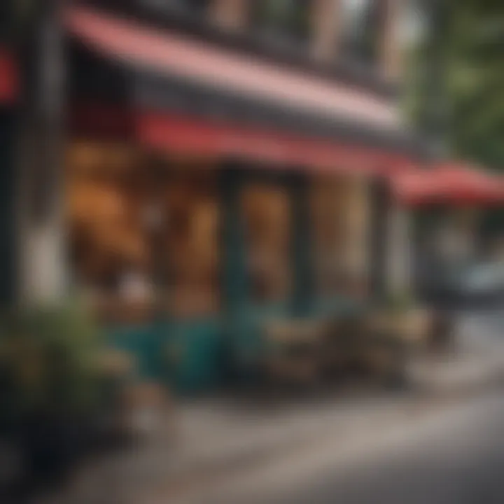 Vibrant local cafe scene in Rittenhouse Square with outdoor seating