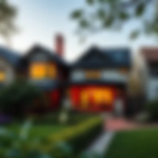 A charming Austin neighborhood showcasing a mix of traditional and modern homes