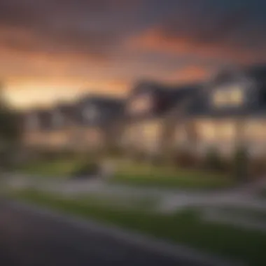 Scenic view of a suburban neighborhood showcasing affordable housing options