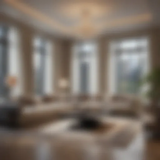 Luxurious Living Room in Magnificent Mile Apartment