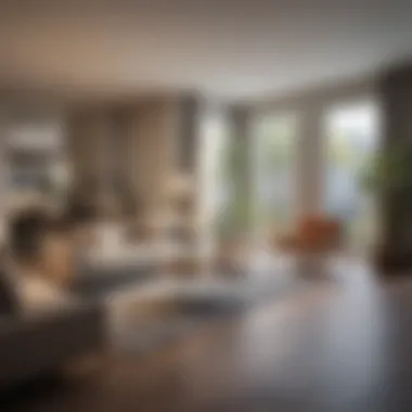 Modern Multifamily Unit Interior Design Interior of a modern multifamily unit showcasing design