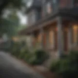 Charming street view of a historic Atlanta neighborhood showcasing unique architecture