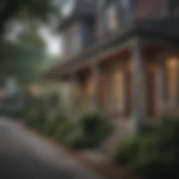 Charming street view of a historic Atlanta neighborhood showcasing unique architecture