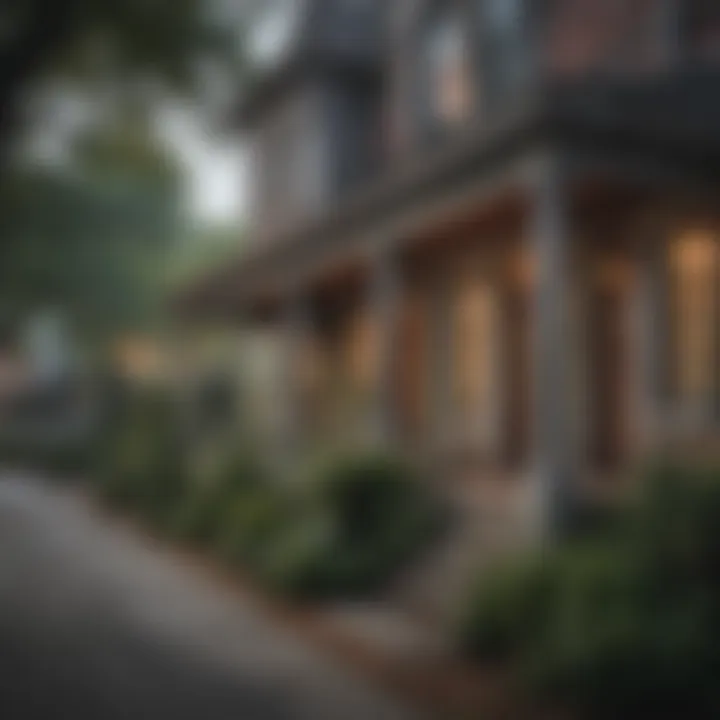 Charming street view of a historic Atlanta neighborhood showcasing unique architecture