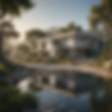 Serene Landscape of an Outpost Estate A serene landscape view showcasing the unique location of an outpost estate