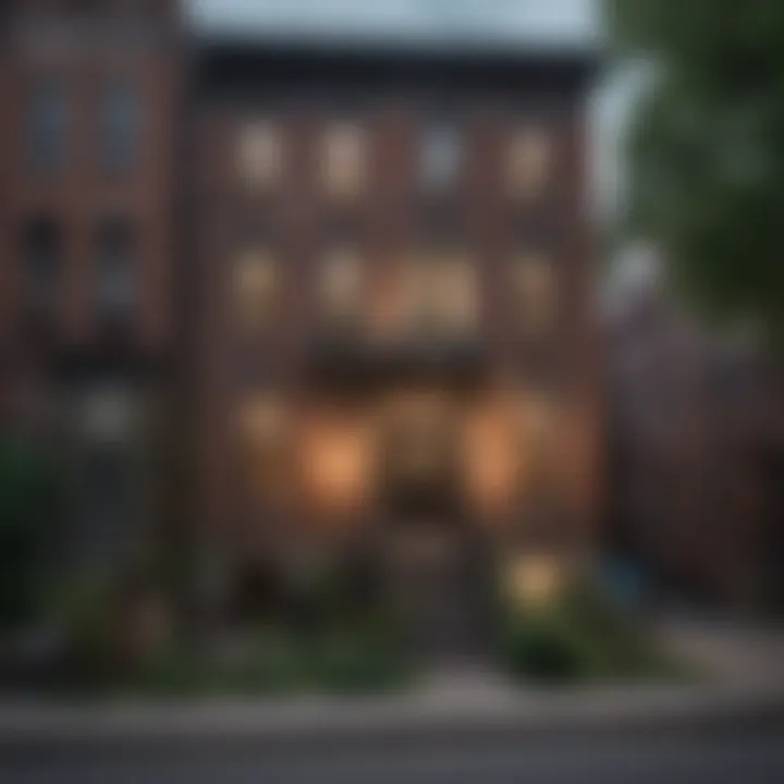 Modern urban living spaces amid historic surroundings