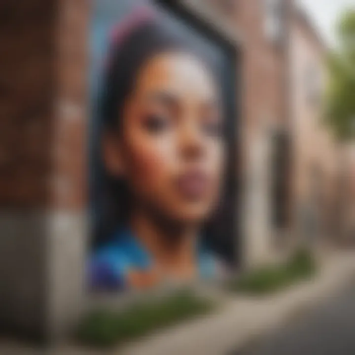 Vibrant street art reflecting Philadelphia's cultural diversity