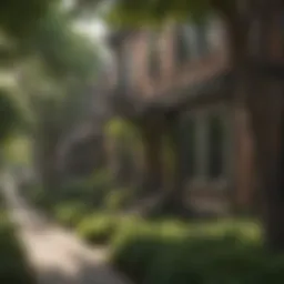 Charming streets of Lincoln Park with lush greenery