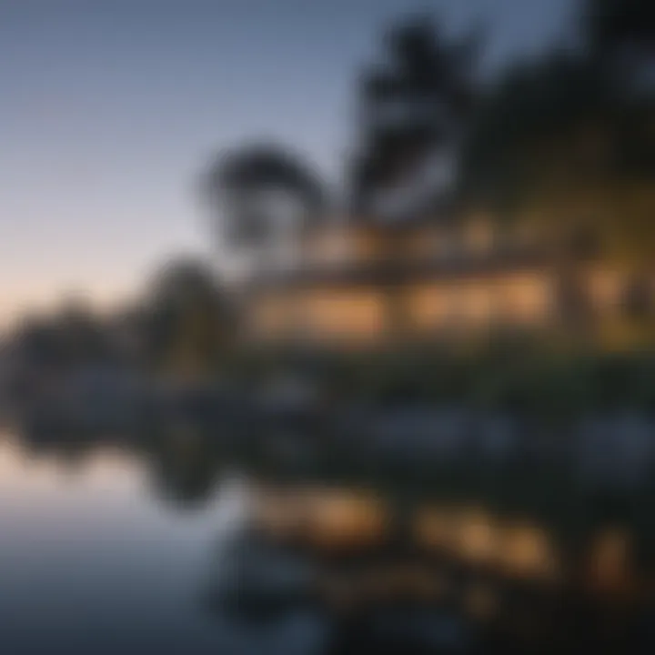 A scenic view of Redwood Shores waterfront highlighting the tranquil environment.