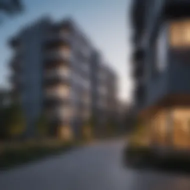 Modern Architectural Design of Skyline Apartments Exterior view of Skyline Apartments showcasing modern architecture