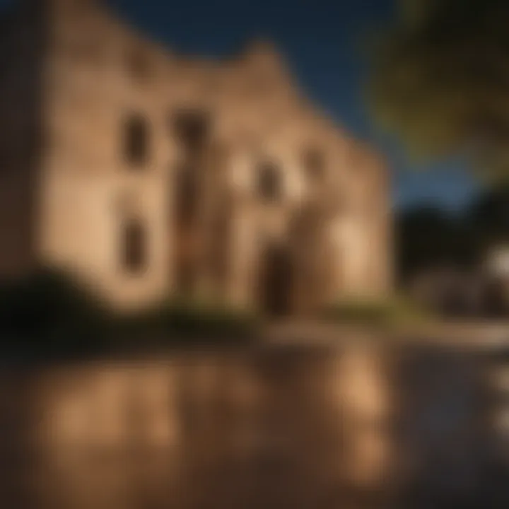 Scenic view of the historic Alamo in San Antonio