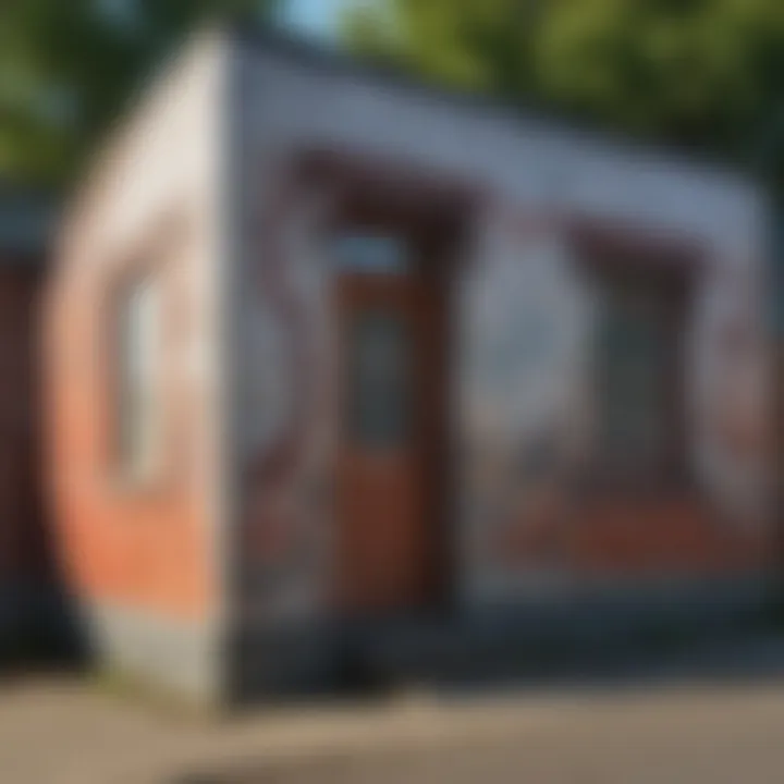 Artistic murals depicting Portland's creative culture
