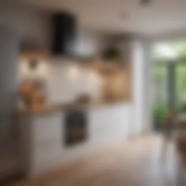 Modern kitchen setup in a rental property