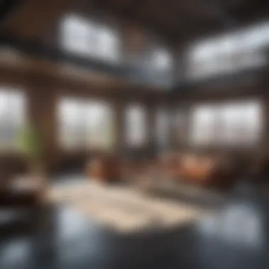 Artistic Expression in Soft Loft Artistic expression showcased in a soft loft environment with unique decor