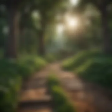 Nature's Escape: Local Park in the Outskirts Charming local park with lush greenery and walking trails