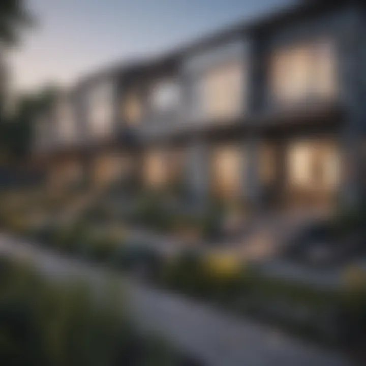 Visual representation of community impact due to multi-unit housing