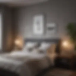 Stylish spare room with contemporary design elements