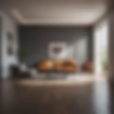 Minimalist interior design highlighting personal expression in a single room