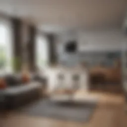 Stylish single room apartment showcasing innovative design