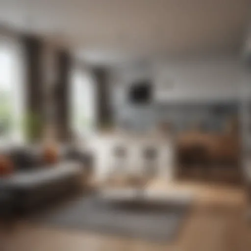 Stylish single room apartment showcasing innovative design
