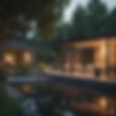 Sleek Modern Backyard Studio Design Modern backyard studio featuring sleek architecture and natural surroundings