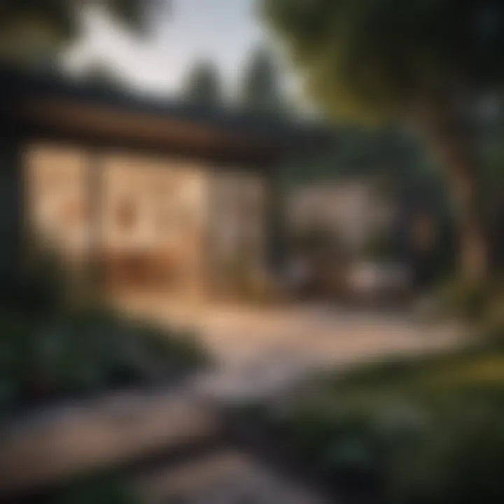 Illustration depicting rental trends and market growth for backyard studios