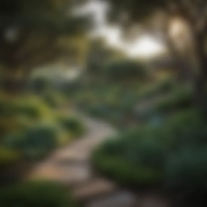 Lush landscaping in a South Austin neighborhood