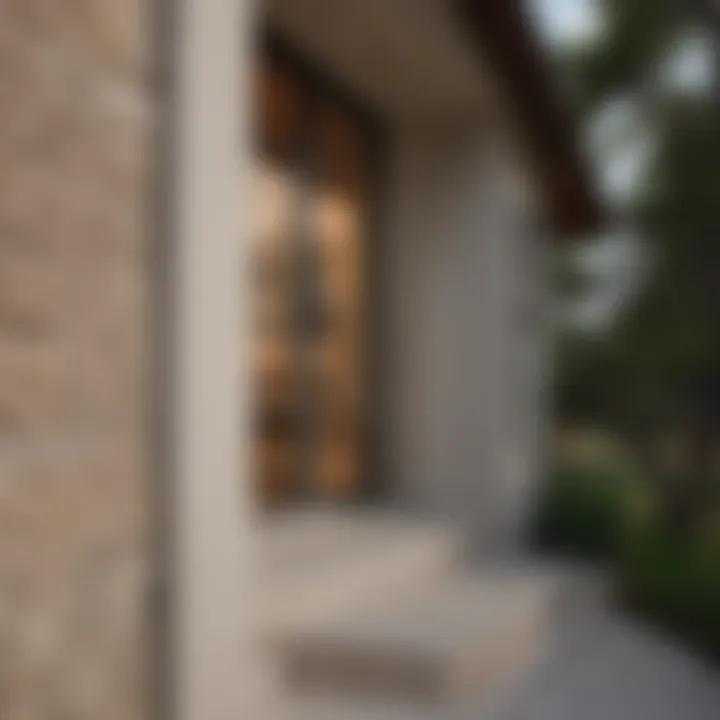 Stylish architectural detail of a South Austin home
