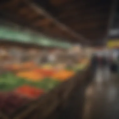 Local Markets in Chicago's Suburbs A bustling local market showcasing fresh produce and local goods