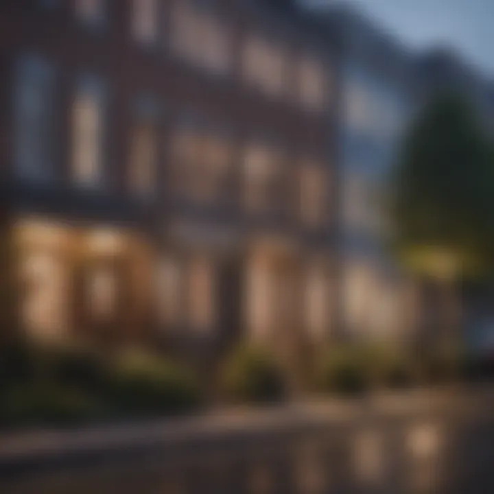 Stroll through the vibrant streets of Foggy Bottom showcasing local amenities