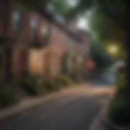 Charming street in an emerging Philadelphia neighborhood