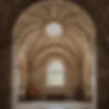 Intricate stone vault ceiling showcasing historical architecture