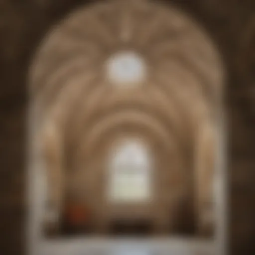 Intricate stone vault ceiling showcasing historical architecture