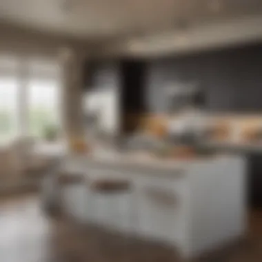 A modern kitchen setup within an apartment at Willowbend, highlighting its amenities.