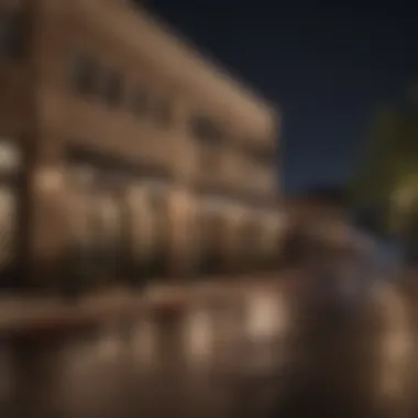 A nighttime view of Fort Worth showcasing the city's lights and ambiance.