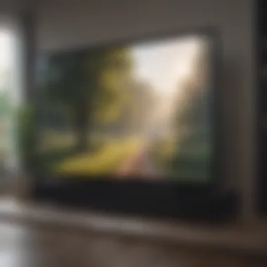 Gentle Wiping Technique on TV Screen Demonstrating gentle wiping technique on a TV screen