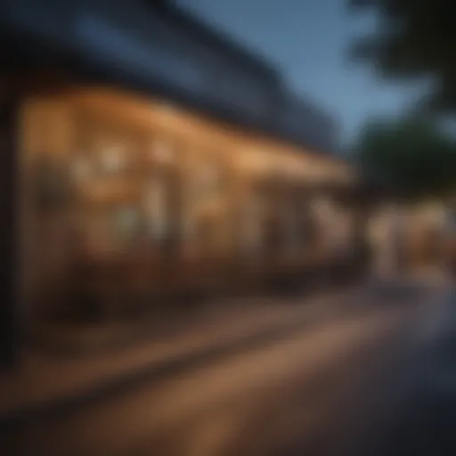 A vibrant street in South Congress showcasing local shops and restaurants