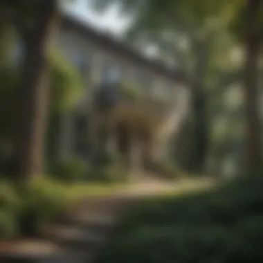 Lush greenery surrounding Heritage Regency with Piedmont Park in view