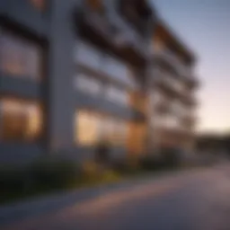 Stunning architectural design of Highland Apartments showcasing modern aesthetics