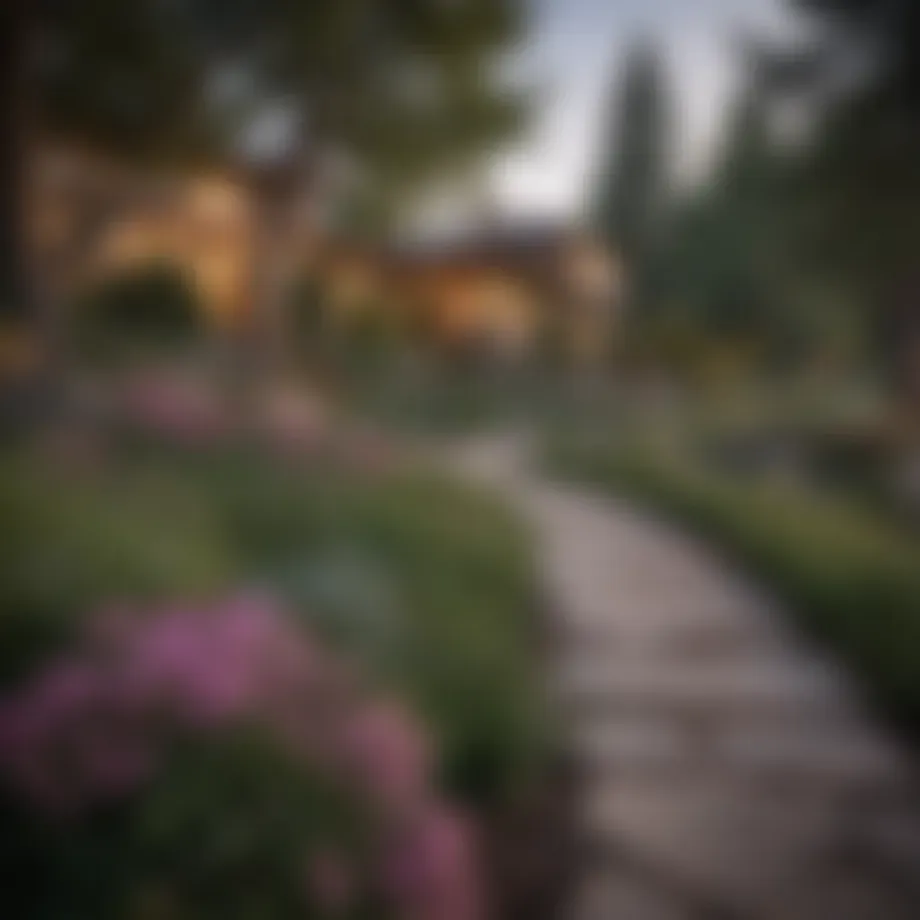 A scenic view of Highland Park showcasing its natural beauty