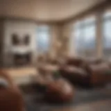 Modern apartment interior with cozy decor