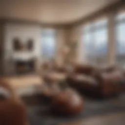 Modern apartment interior with cozy decor