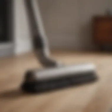 Essential cleaning tools for maintaining rugs arranged neatly