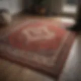 Different types of floor rugs displayed in a home setting